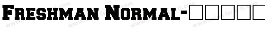 Freshman Normal字体转换